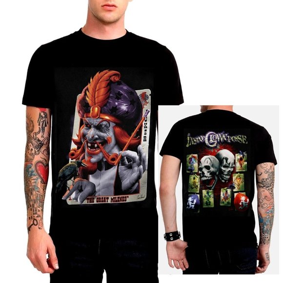 Insane Clown Posse Great Milenko horrorcore hip hop OfficialT-Shirt L NWT - Picture 1 of 5